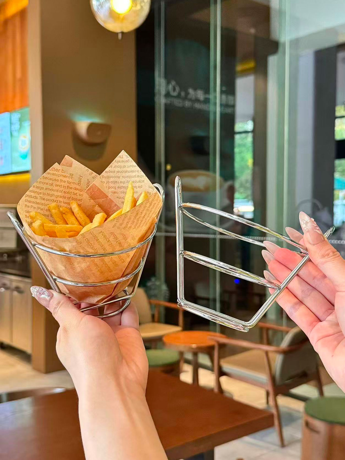 Food Snacks With Iron - Iron Art American-Style Snack Basket Bar