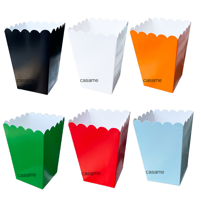 Food Snacks For Kids Party - 12pcs Paper Candy Cartons Popcorn Box