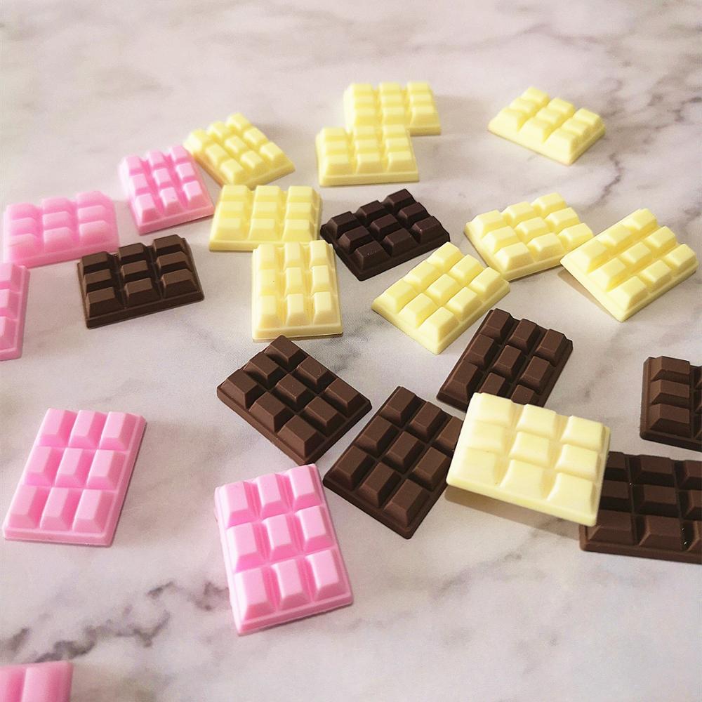 Junk Food Snacks - 10pcs 23*16mm Mix Chocolate Polymer Slime