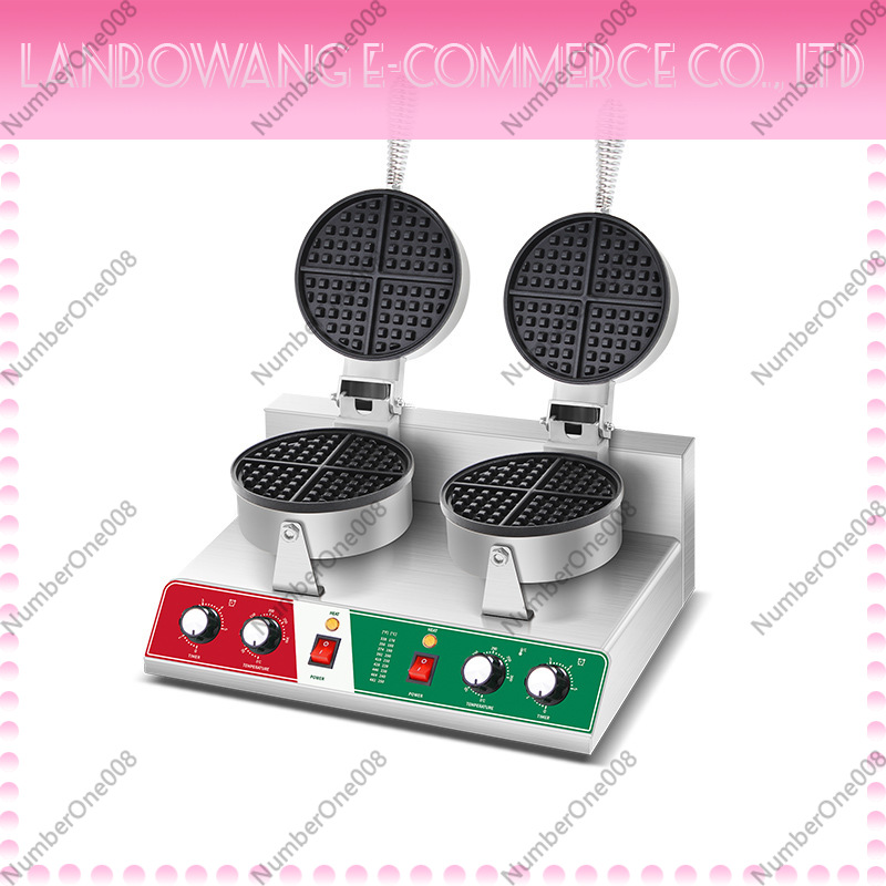 Food Snacks With Iron - Rotating Waffle Maker Griddle Non-stick Waffle