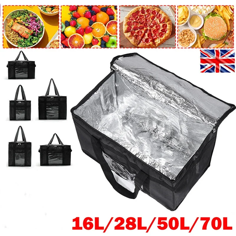 Food Snacks Delivery - 16L-70L Insulated Thermal Tote Bag Big