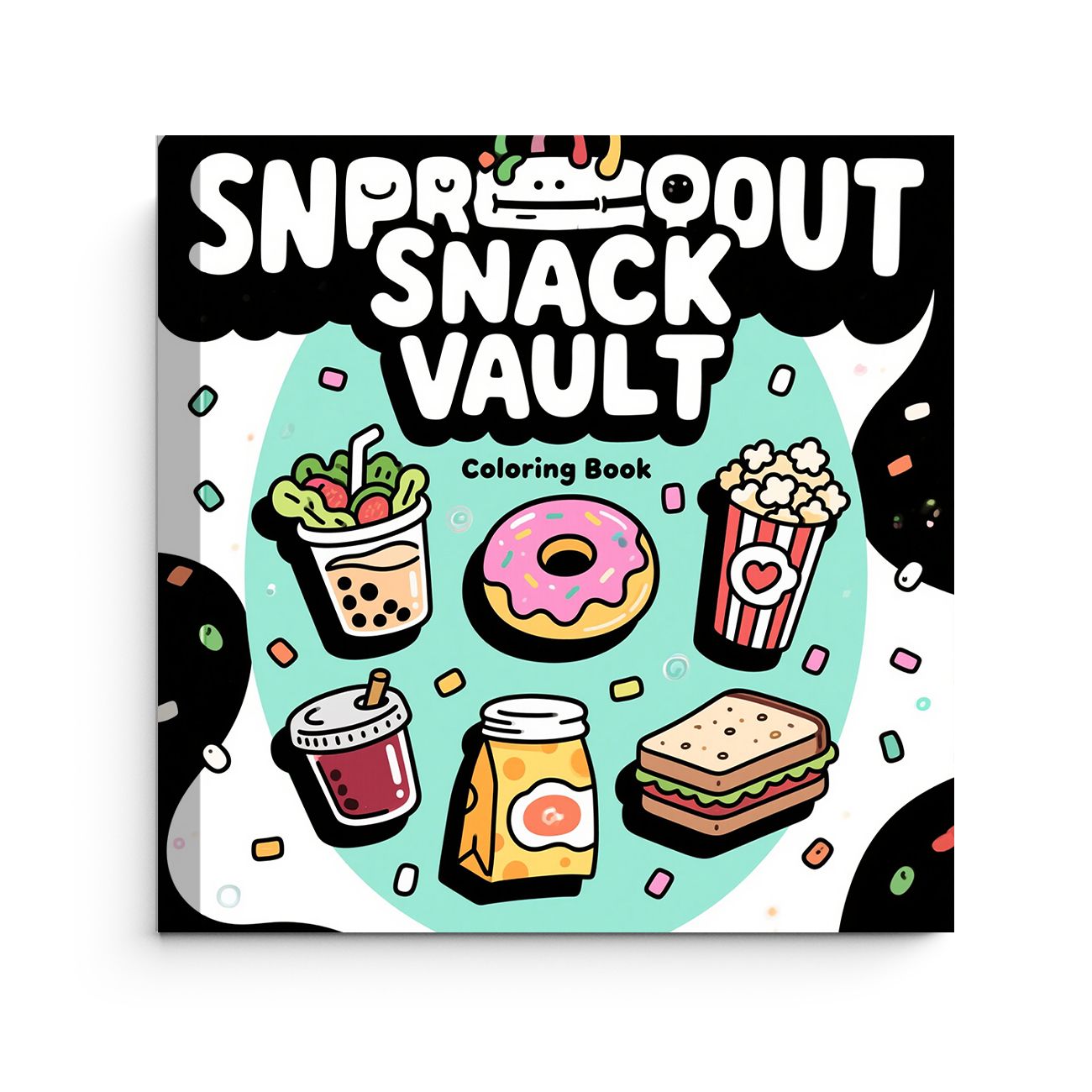 Food And Snacks Coloring Pages - Snproout Snack Vault Coloring Book Cute