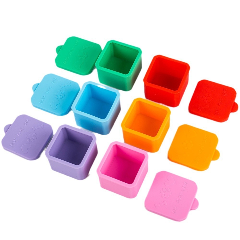 Food Snacks Distribution - 1/3pcs Silicone Food Distribution Box Reusable