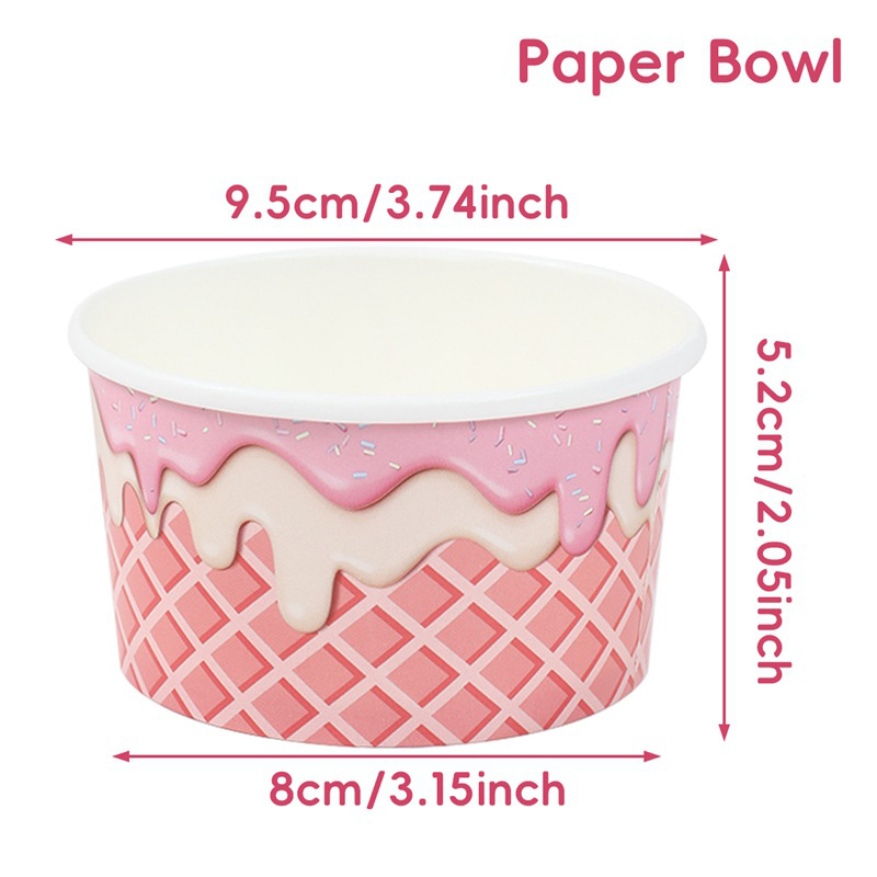 5-50pcs/Pack Paper Ice Cream C - Food Snacks For Kids Party recension och pris