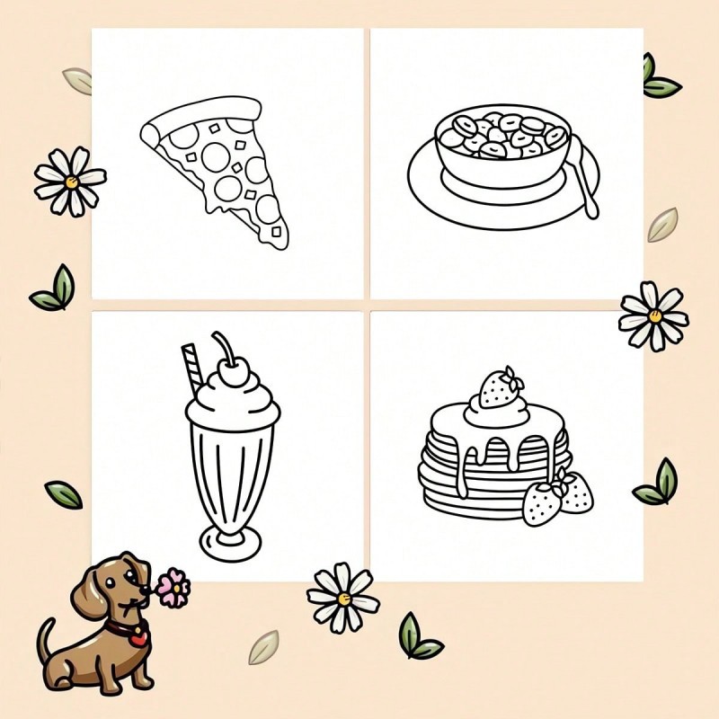 New Food & Snack Themed Colori - Food Snacks Coloring Book recension och pris