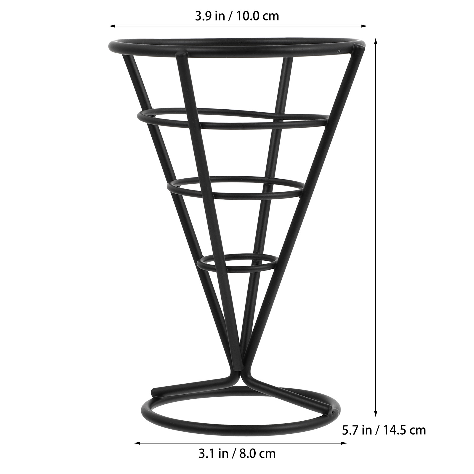 1Pcs Tapered Iron Snack Basket - Food Snacks With Iron recension och pris
