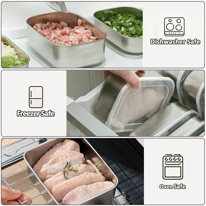 Stainless Steel Containers for - Food & Snacks Pdf recension och pris
