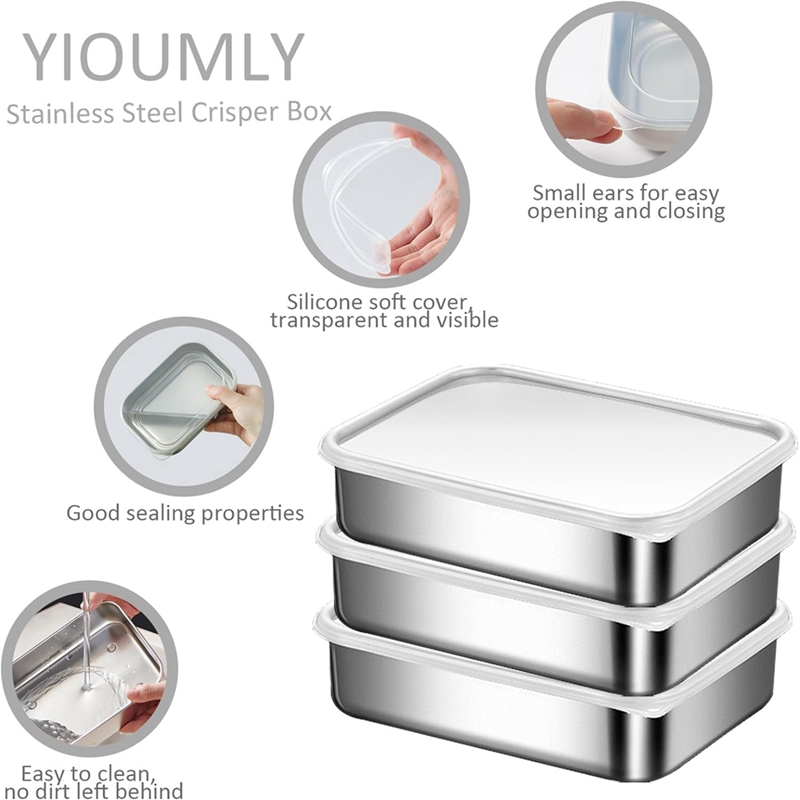 Stainless Steel Containers for - Food & Snacks Pdf recension och pris