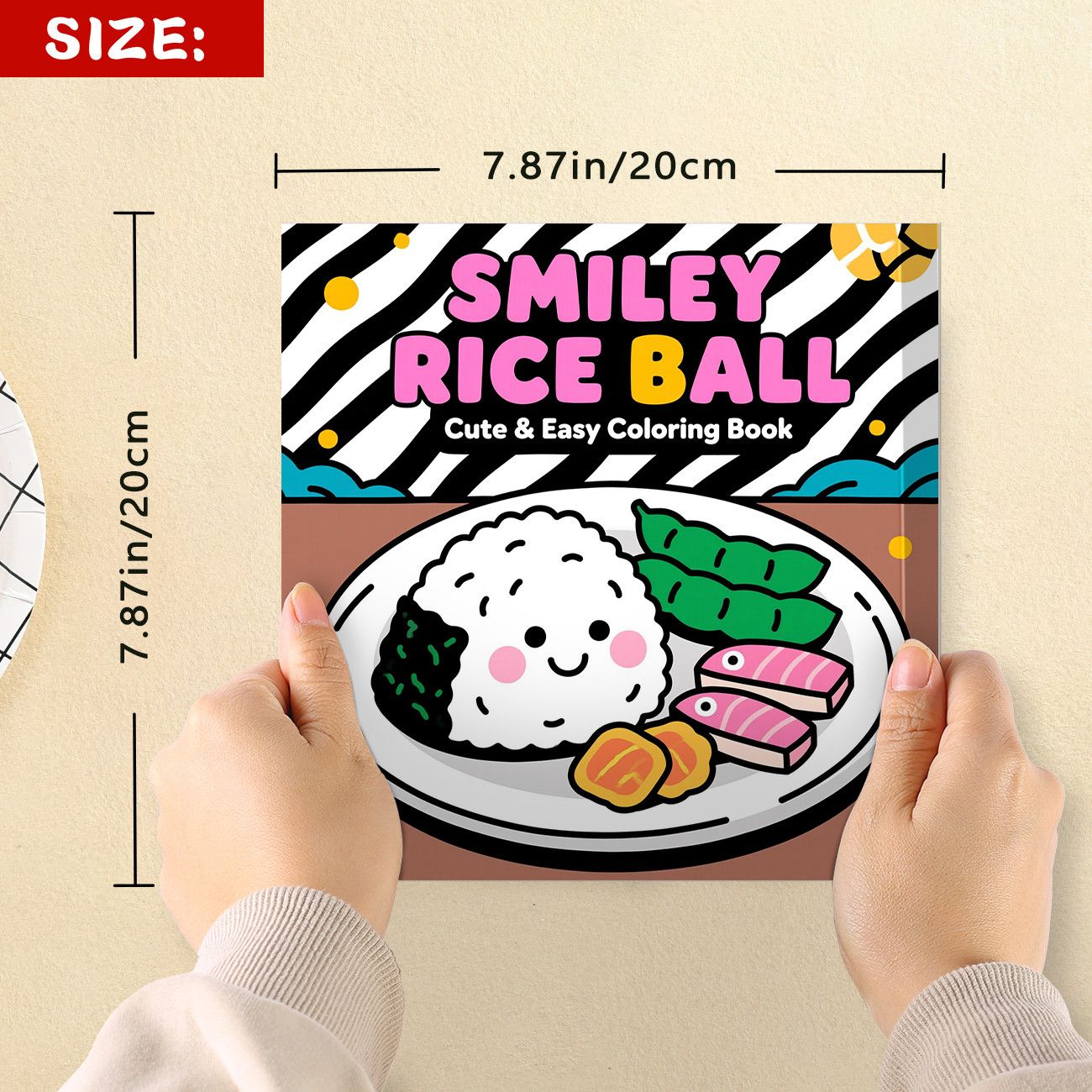 Smiley Rice Ball Coloring Book - Food Snacks Coloring Book recension och pris