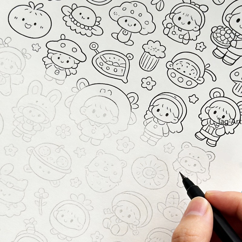 Anxious Relief Hand Picture Bo - Food Snacks Coloring Book recension och pris