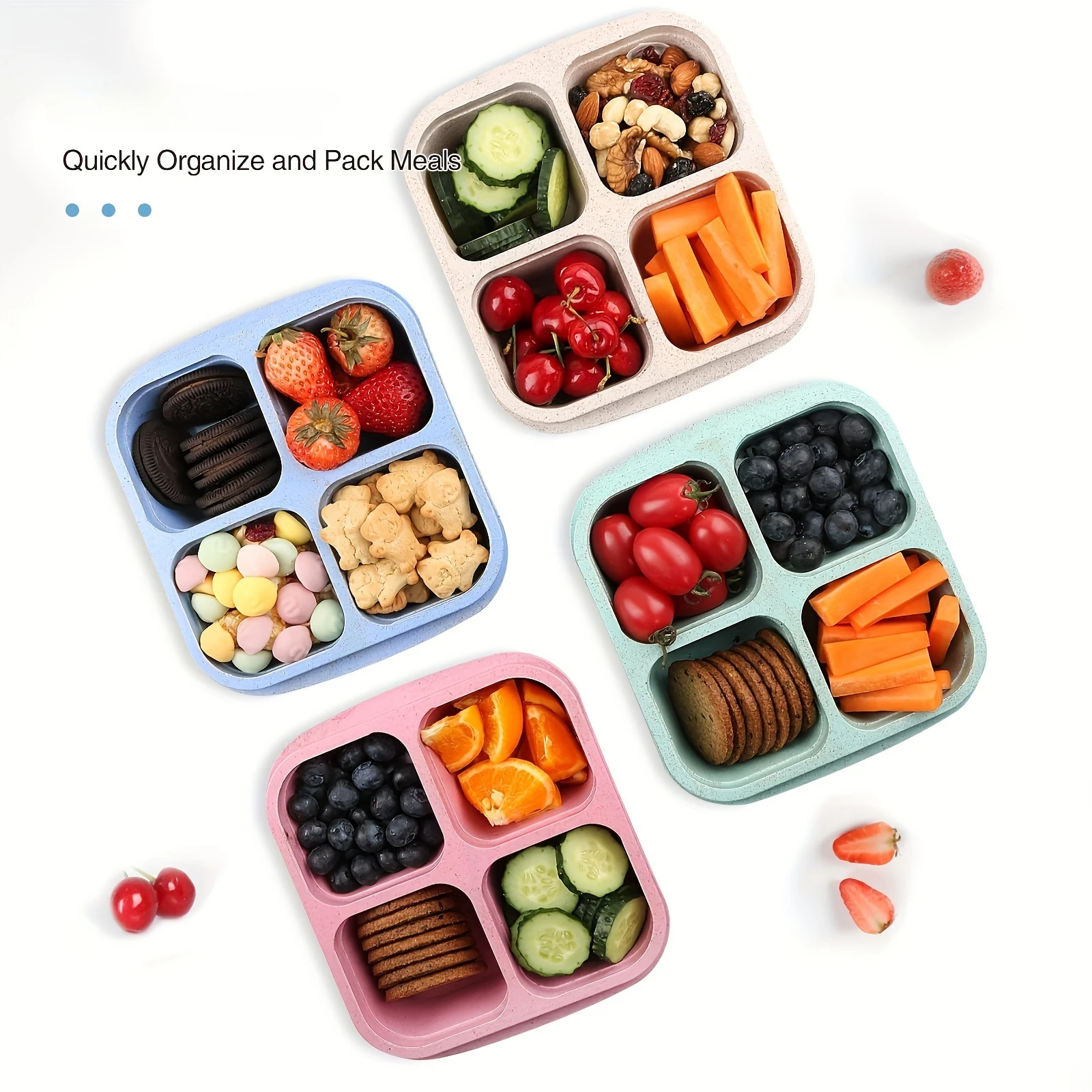 Snack Box with Four Transparen - Food Snacks Wholesale recension och pris