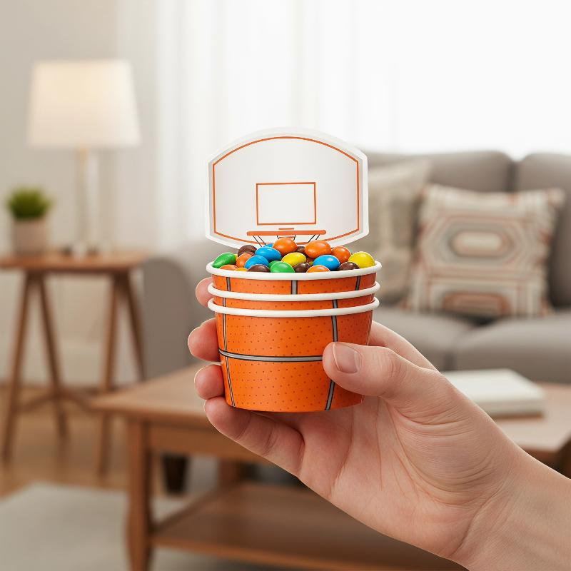6 PCS Basketball Snack Bowls F - Food Snacks For Kids Party recension och pris