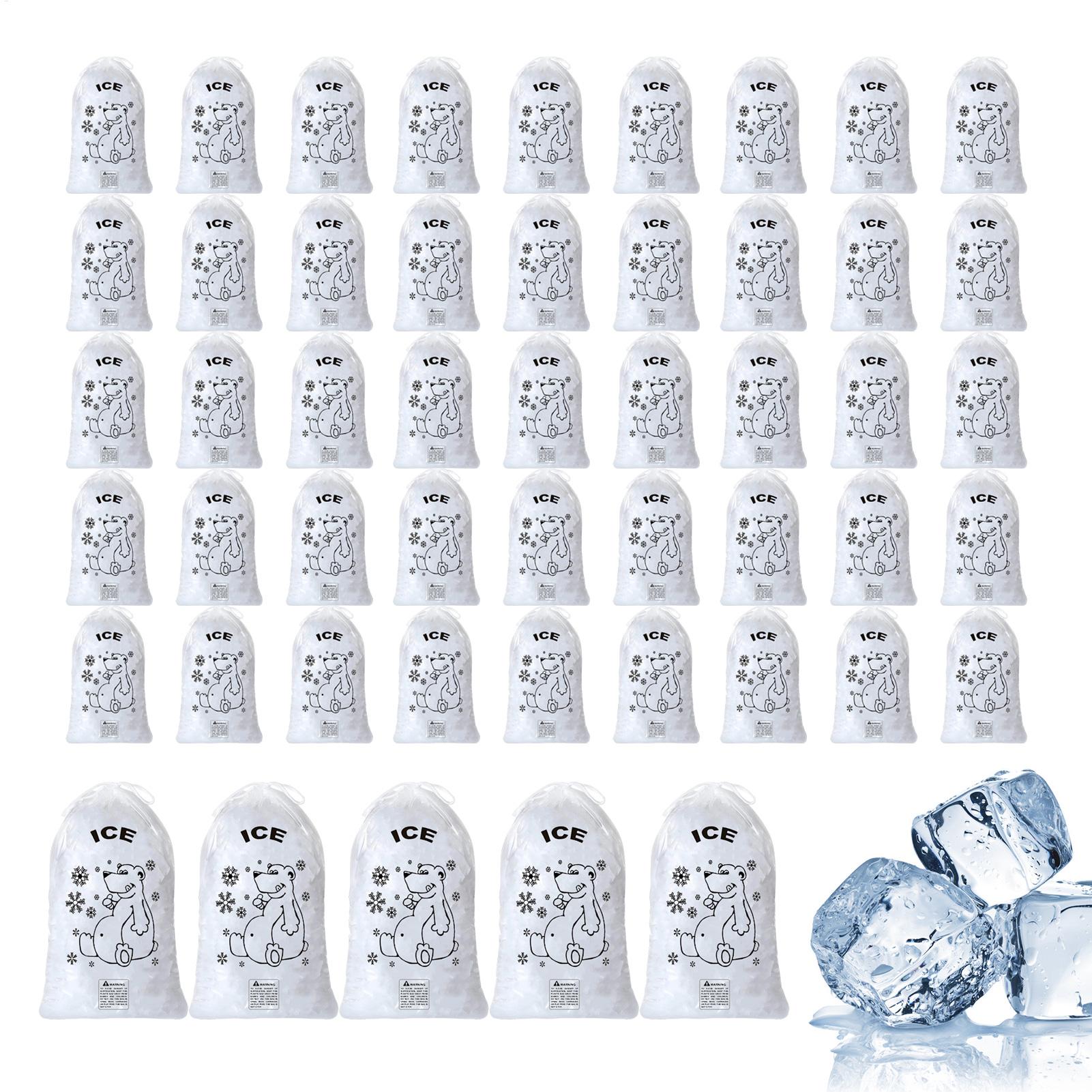 Ice Bags 50 Pcs Heavy Duty Dra - Food Snacks Delivery recension och pris