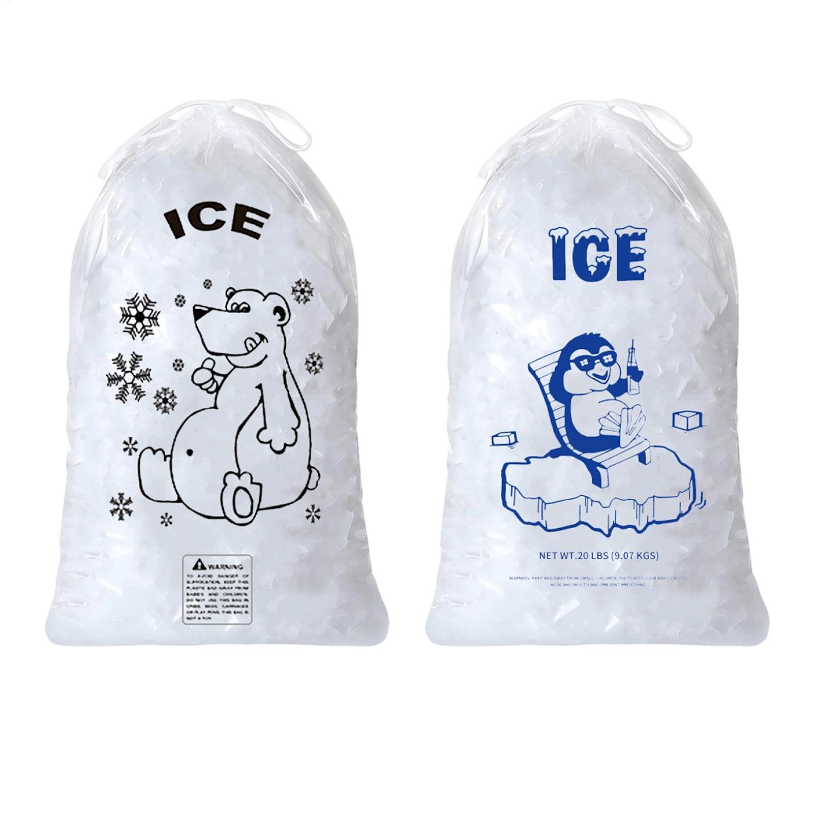 Ice Bags 50 Pcs Heavy Duty Dra - Food Snacks Delivery recension och pris
