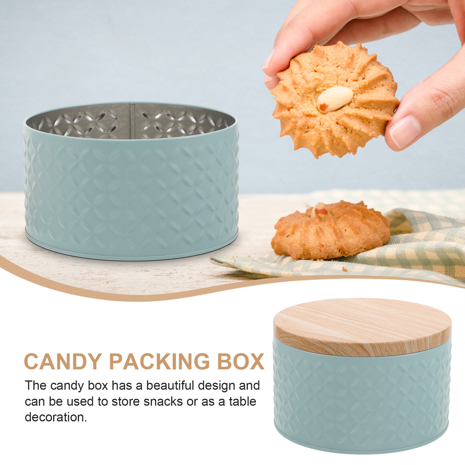 Small Iron Cookie Box with Lid - Food Snacks With Iron recension och pris