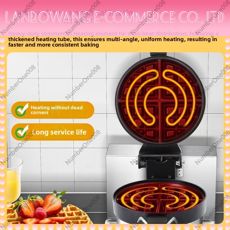 Rotating Waffle Maker Griddle  - Food Snacks With Iron recension och pris