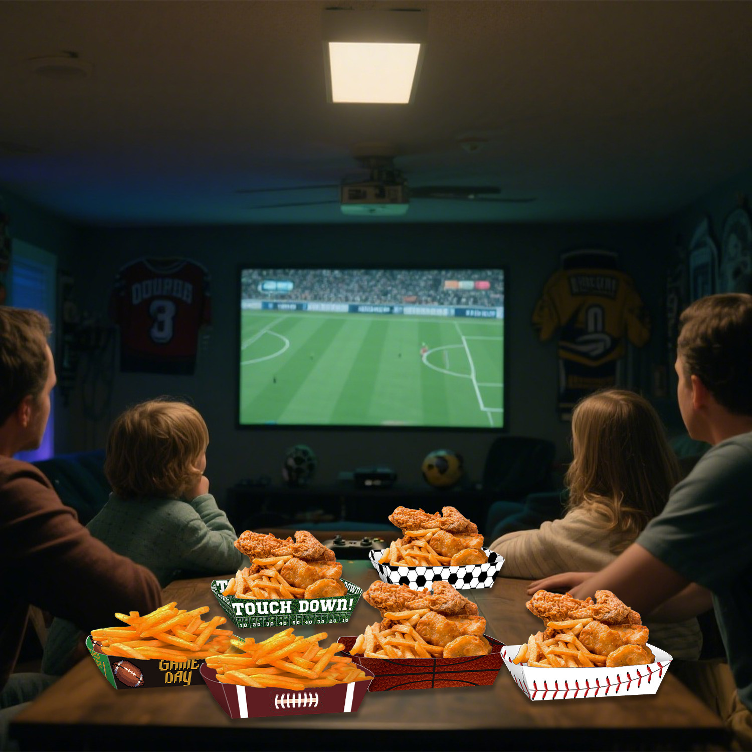 Sport Ball Food Tray Theme Par - Food Snacks For Kids Party recension och pris