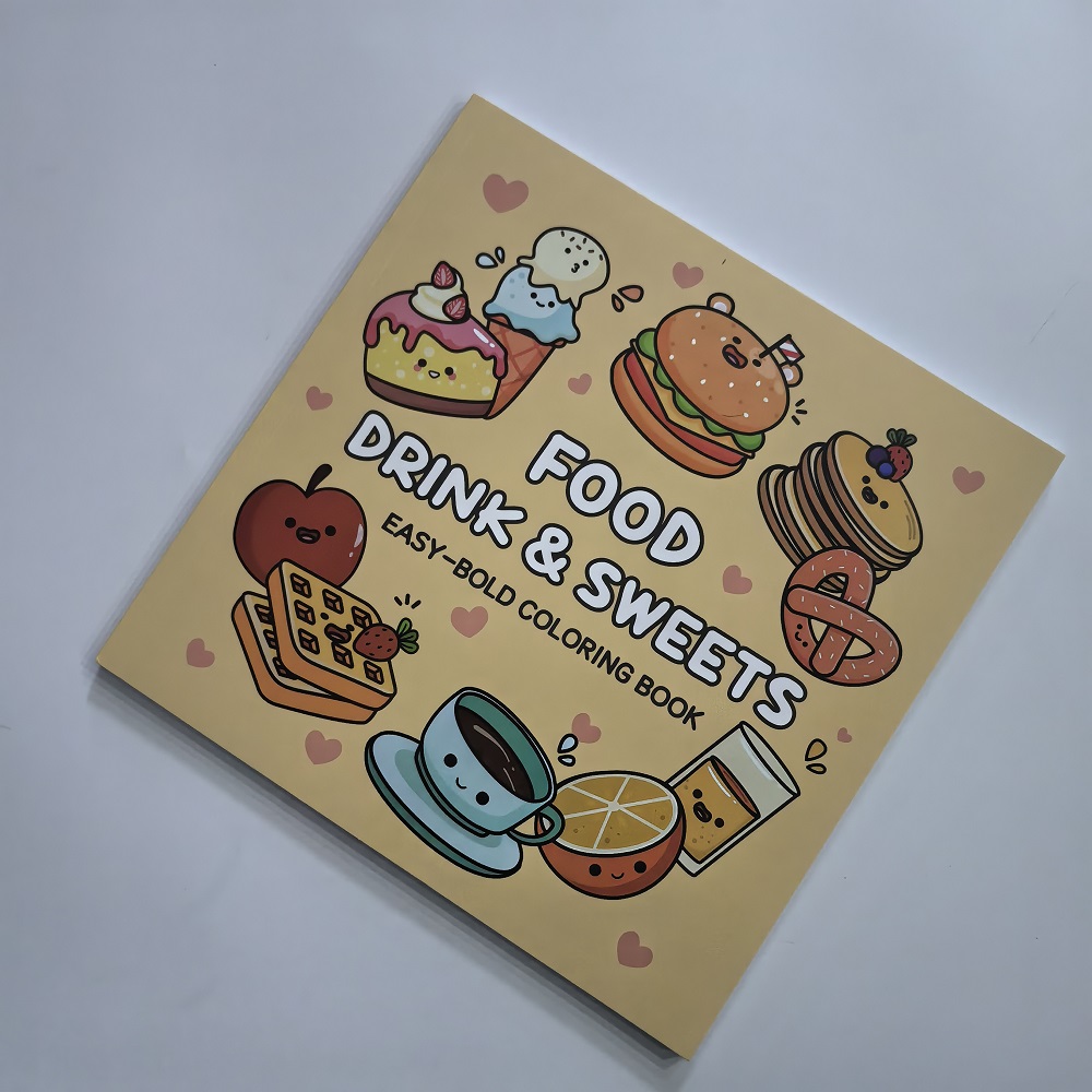 Food Drink & Sweets Easy-bold  - Food Snacks Coloring Book recension och pris