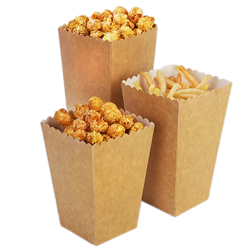 24pcs/lot Kraft Paper Popcorn  - Food Snacks For Kids Party recension och pris