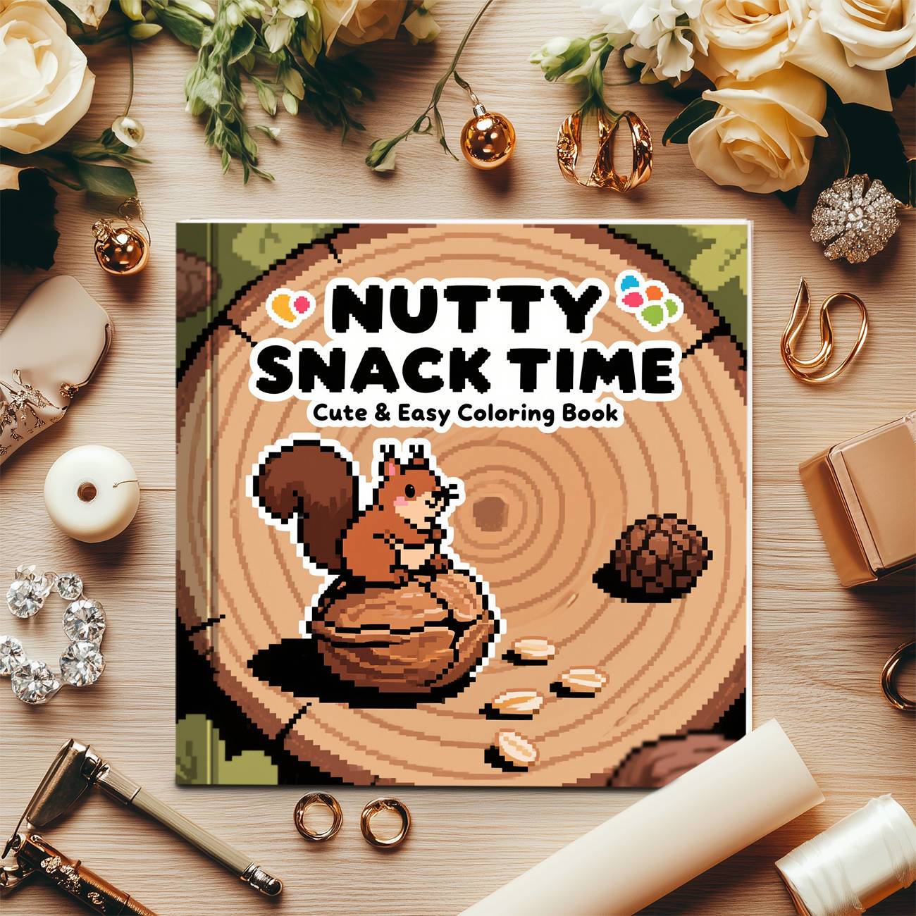 Nutty Snack Time Coloring Book - Food And Snacks Coloring Pages recension och pris
