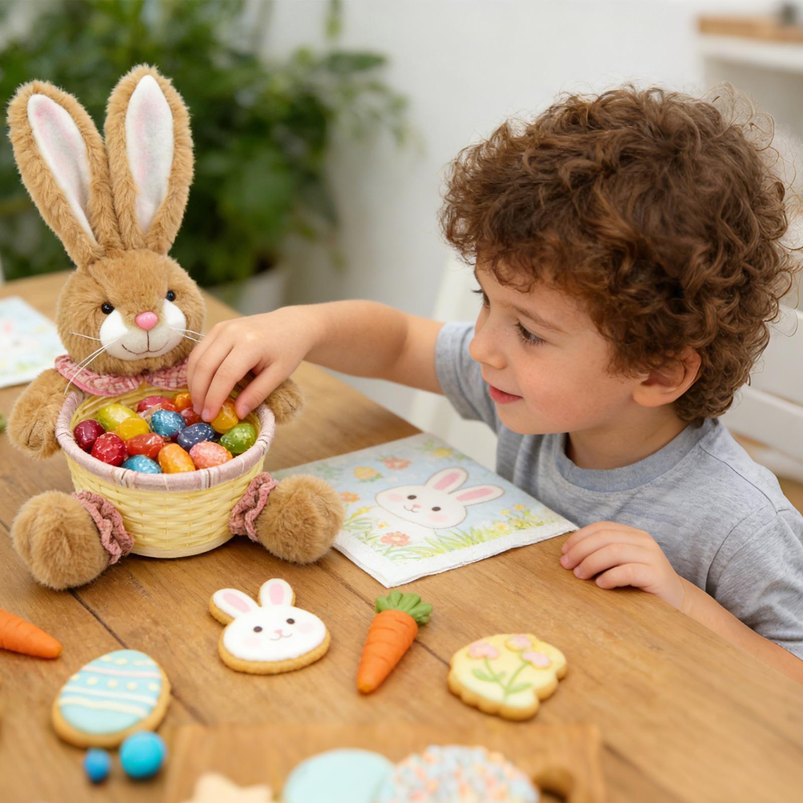 Easter Basket Cute Bunny Shape - Food Snacks For Kids Party recension och pris