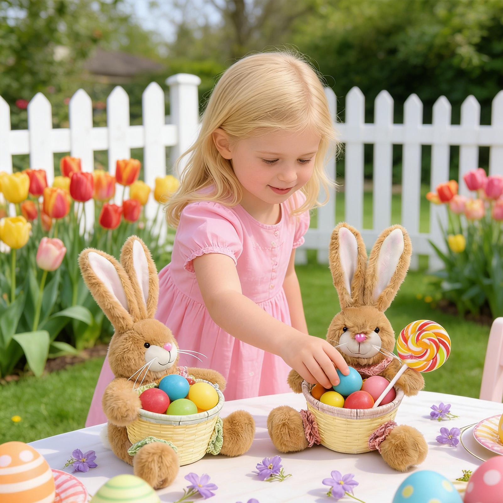 Easter Basket Cute Bunny Shape - Food Snacks For Kids Party recension och pris