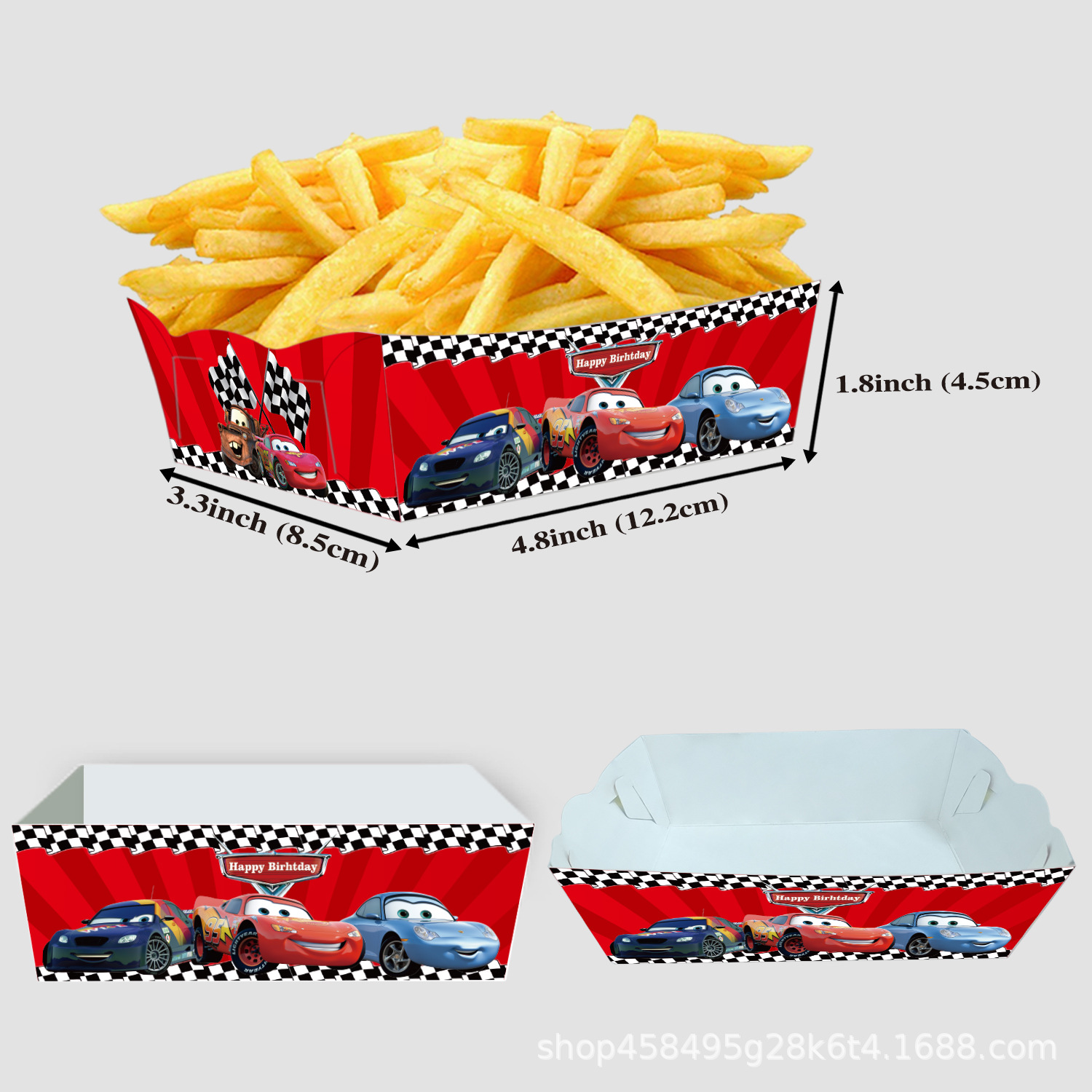 24Pcs/Set Cars Paper Food Serv - Food Snacks For Kids Party recension och pris