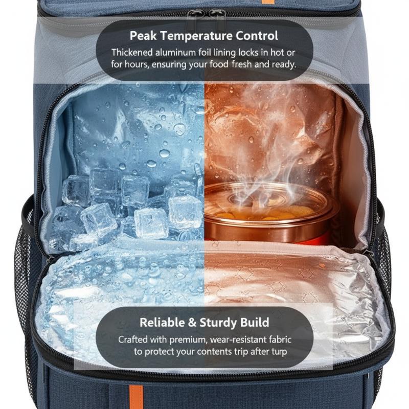 [J] Insulated Cooler Backpack  - Food Snacks Delivery recension och pris