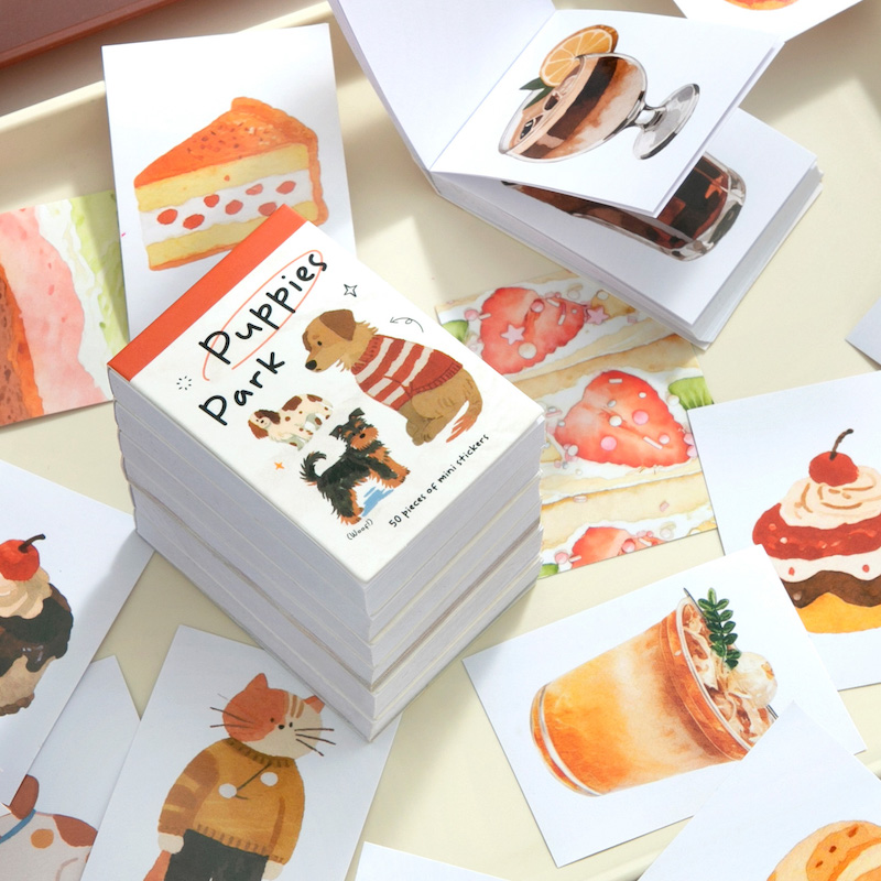 Pocket-Sized Sticker Book Coff - Junk Food Snacks recension och pris