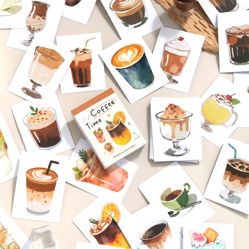 Pocket-Sized Sticker Book Coff - Junk Food Snacks recension och pris