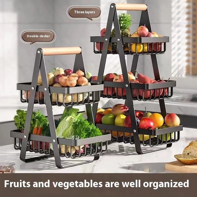 New 2Tiers Countertop Fruit Ba - Food Snacks With Iron recension och pris