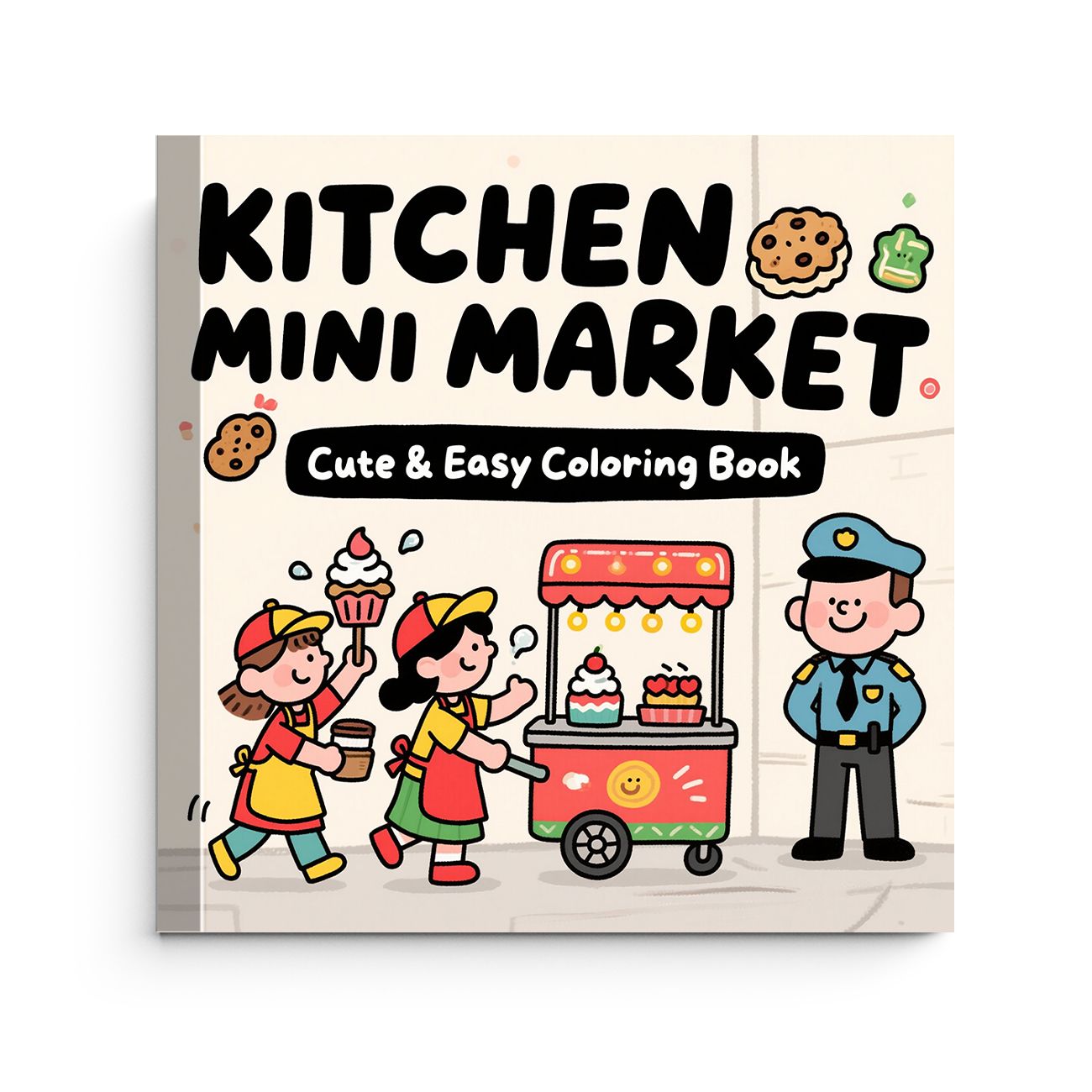 Kitchen Mini Market Cute & Eas - Food Snacks Coloring Book recension och pris