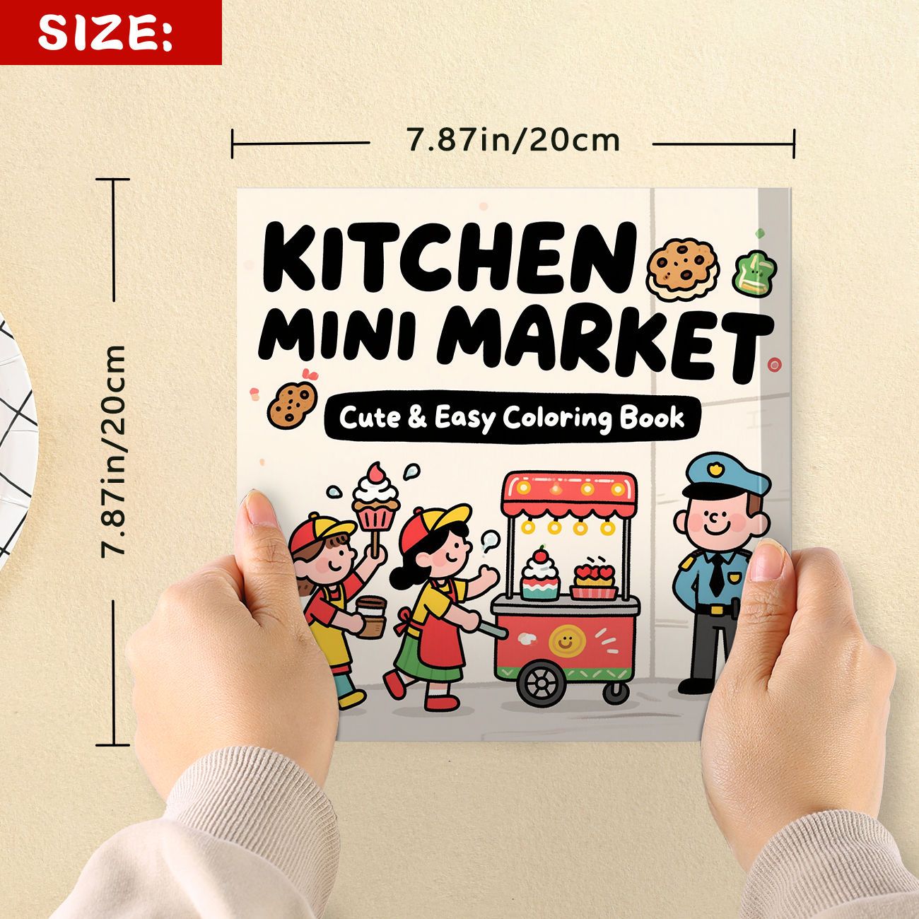 Kitchen Mini Market Cute & Eas - Food Snacks Coloring Book recension och pris